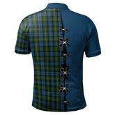 MacKenzie Tartan Polo Shirt - Lion Rampant And Celtic Thistle Style
